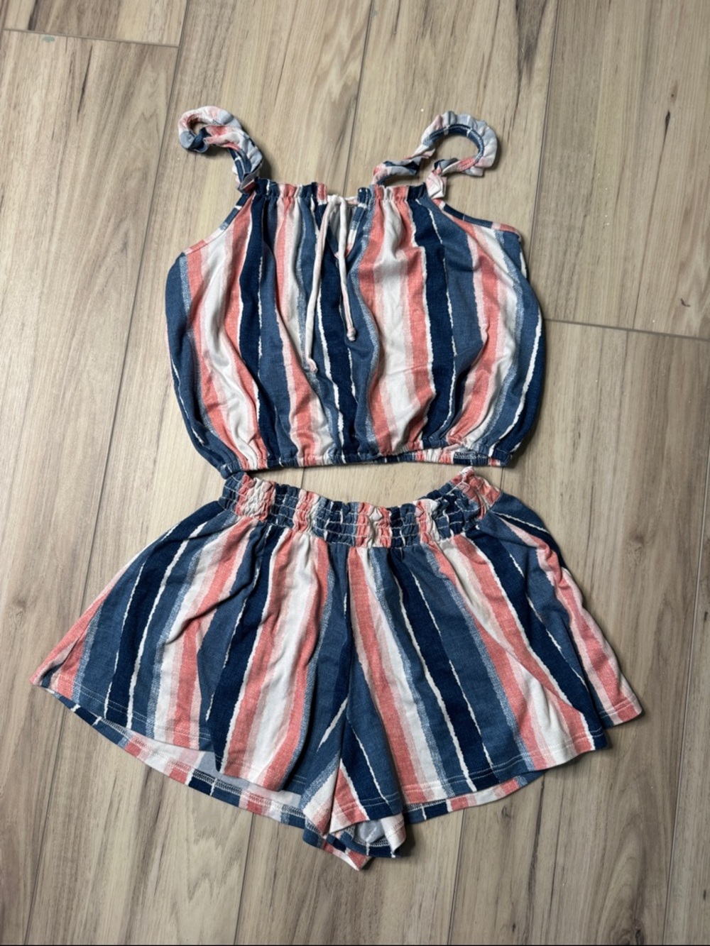 Matching striped set